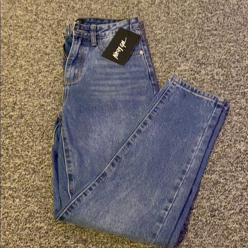 Nasty gal high waisted mom jeans, never worn